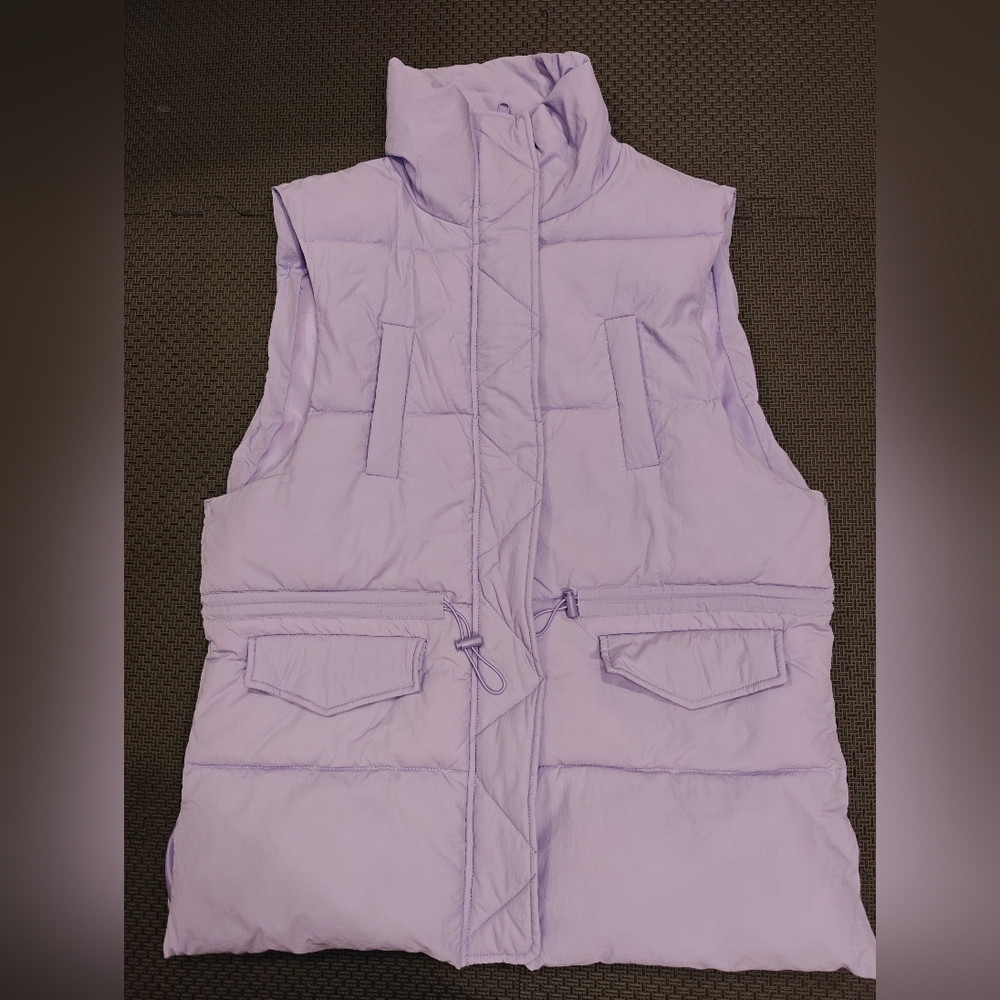 Japanese brand WeGo Lavender Puffer Vest for Women NEW